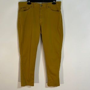 PETER MILLAR Men’s Five-Pockets tailored fit mustard color Pants Size 35